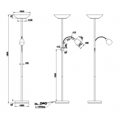 GERRY PODŁOGOWA LAMPA   R40063108   RL