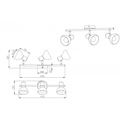LATIKA CZARNA LAMPA R81523032  Reality Leuchten