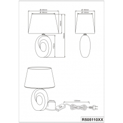 TABA LAMPA STOŁOWA R50511079 Reality Leuchten