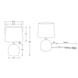 MALU LAMPA STOŁOWA R50802667 Reality Leuchten