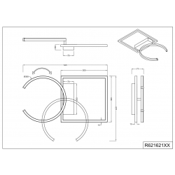 PIVOT LED PLAFON R62162131 Reality Leuchten