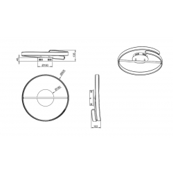 PARMA LED PLAFON CHROM R67071106 Reality Leuchten