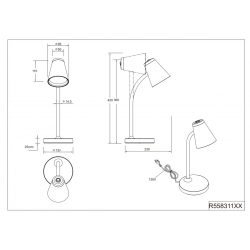 PONGO LED BIURKOWA R55831101 Reality Leuchten
