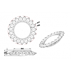 SUNFLOWER LED PLAFON R65071201 Reality Leuchten