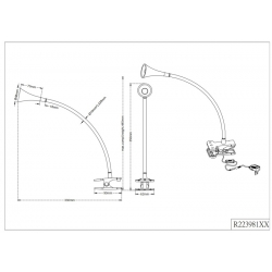 VIPER LED  LAMPA NA KLIPS R22398102  Reality Leuchten