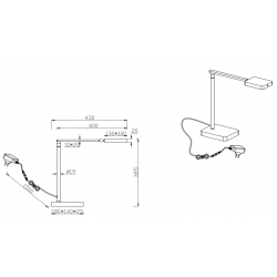 PAVIA LAMPA BIURKOWA LED     570310104 TRIO