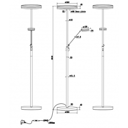 FRANKLIN PODŁOGOWA LED 426510204 Trio Lighting