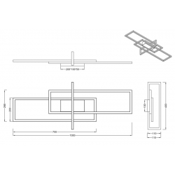 SALINAS PLAFON LED 620310308 Trio Lighting