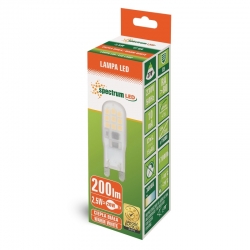 LED G9 230V 2,5W 3000K    WOJ+14166         SPECTRUM