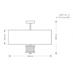 EMPOLI PLAFON EMP-PL-4  KUTEK MOOD
