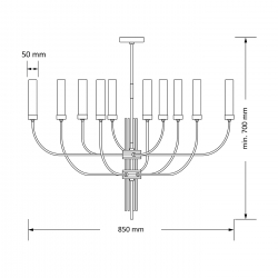MUSSA LAMPA WISZĄCA MUS-ZW-10  KUTEK MOOD