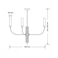 MUSSA LAMPA WISZĄCA MUS-ZW-3  KUTEK MOOD